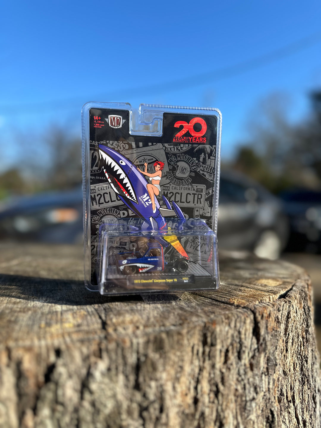 M2 Machines 1:64 1973 Chevrolet Cheyenne Super 10 Bedless Truck – Blue – Hobby Exclusive #