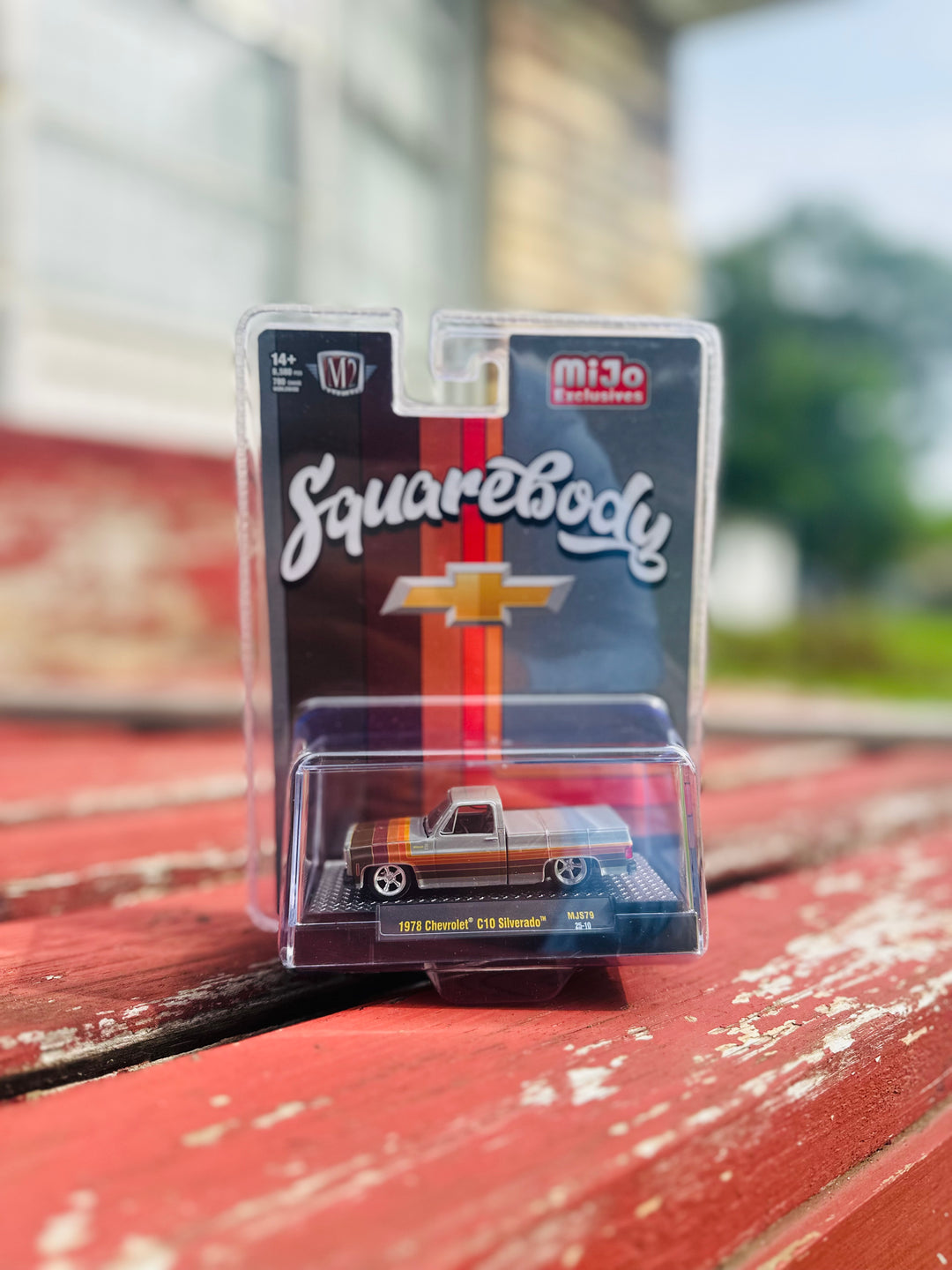 M2 Machines 1:64 1978 Chevrolet C10 Silverado Squarebody Pickup Truck – Cool Grey – MiJo Exclusives Limited Edition