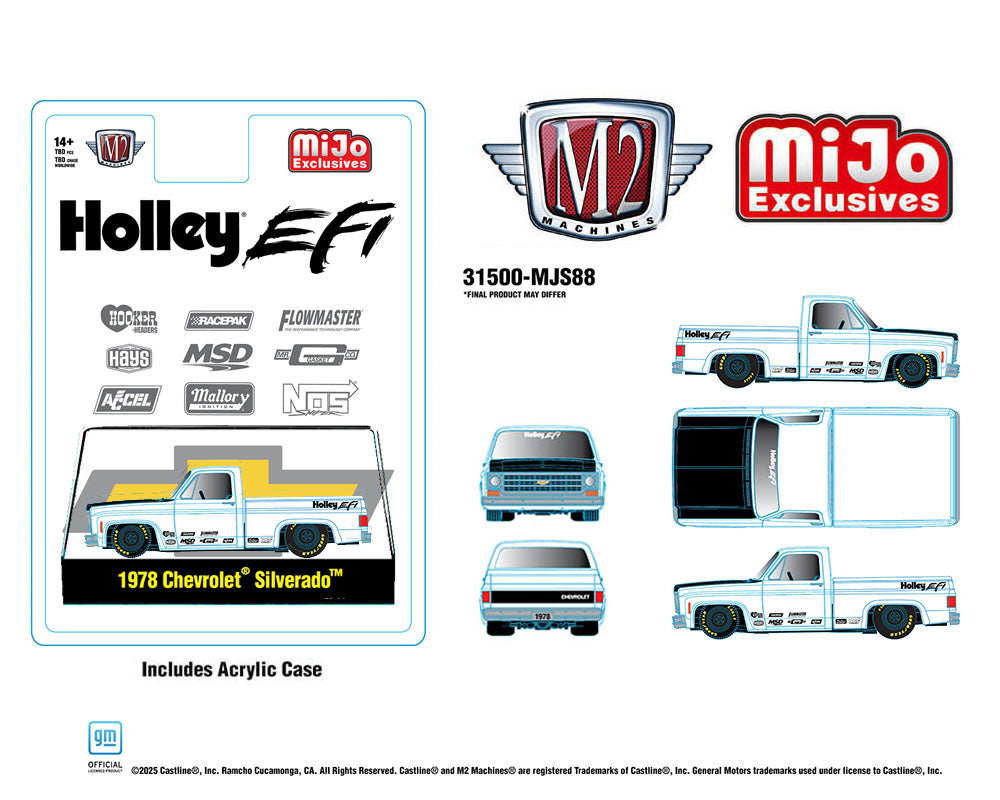 Preorder) M2 Machines 1:64 1978 Chevrolet Silverado Holley **CHASE**