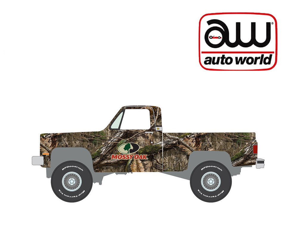 Preorder) Auto World 1:64 Big Country Collection 2025 Release 1 1983 Chevrolet Silverado Mossy Oak
