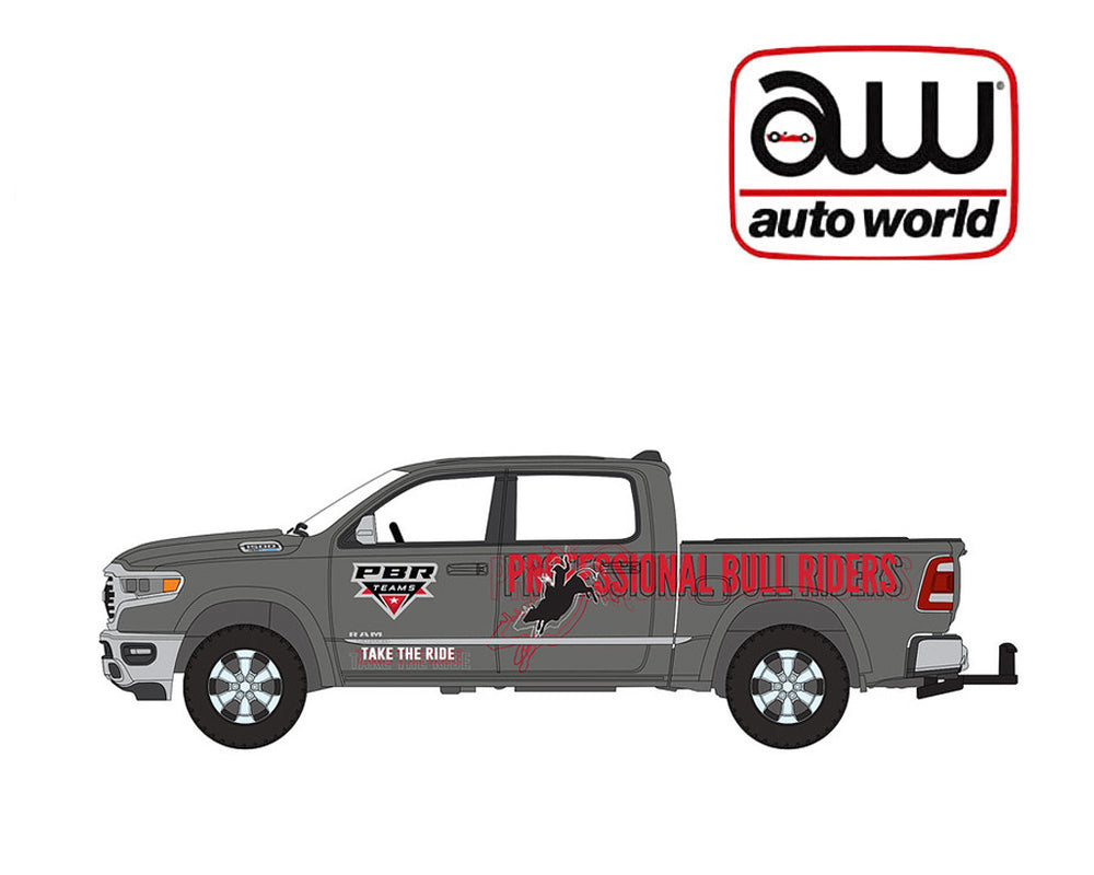 (Preorder) Auto World 1:64 Big Country Collection 2025 Release 1 2021 Dodge Ram Limited Edition ” Professional Bull Riders”