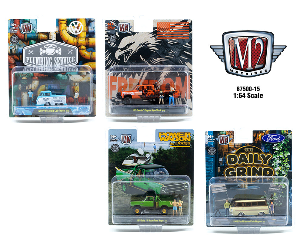 M2 Machines 1:64 Diorama 2025 Release 15 Assortment