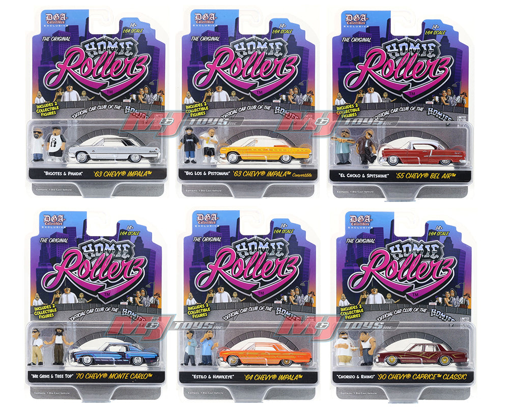 Greenlight x DGA 1:64 Homie Rollerz 2025 Series 1 Assortment