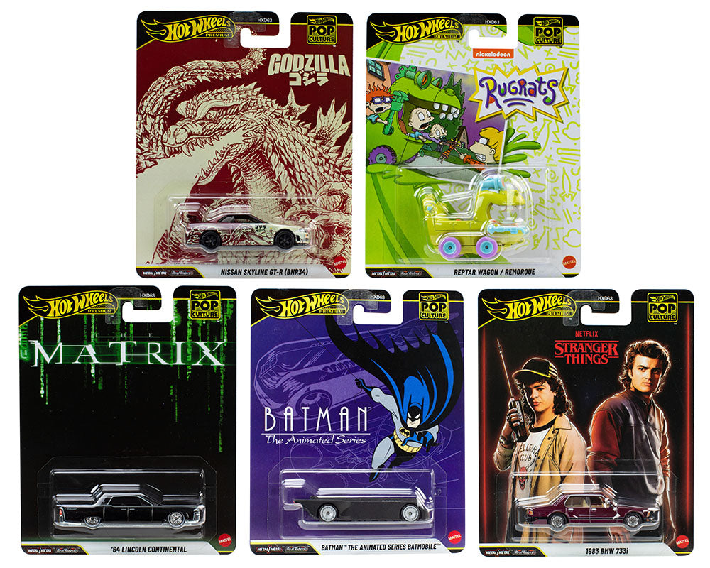 (Preorder) Hot Wheels 1:64 Pop Culture N Case 2025 Assortment Set Of 5