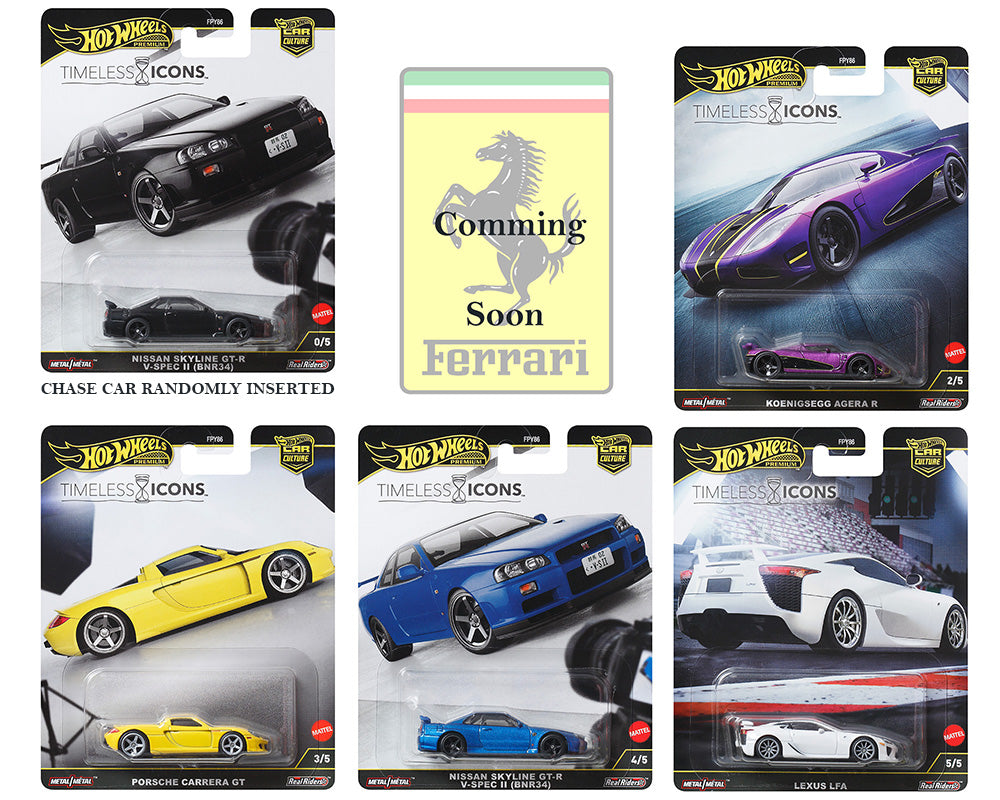 (Preorder) Hot Wheels 1:64 Car Culture 2025 N Case – Timless Icons Assortment
