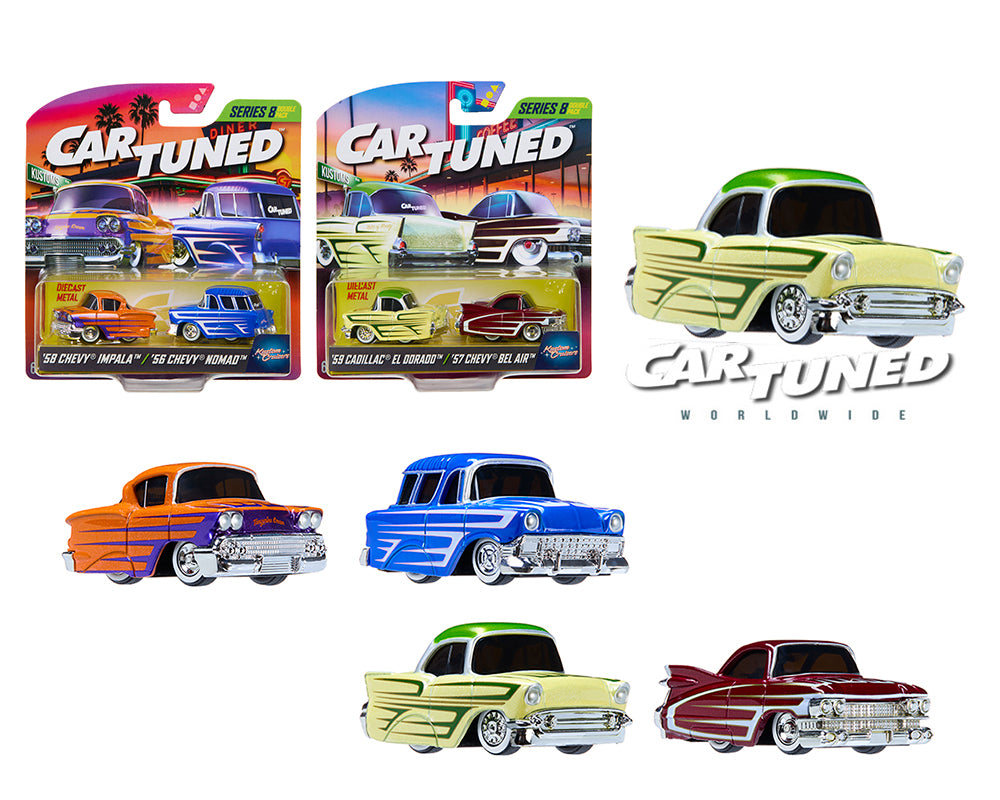 CarTuned 1:64 2-Pack Series 8 “Kustom Cruiser” Assortment – Pmc