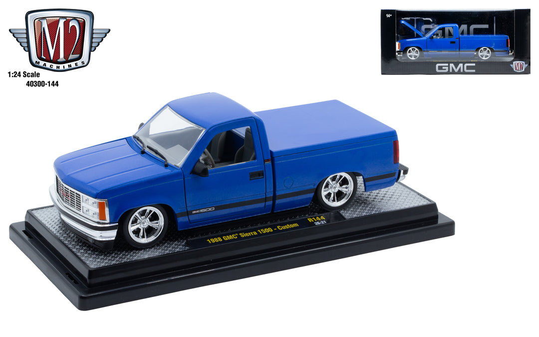 (Pre Order) M2 Machines 1:24 1988 GMC Sierra 1500 – Blue