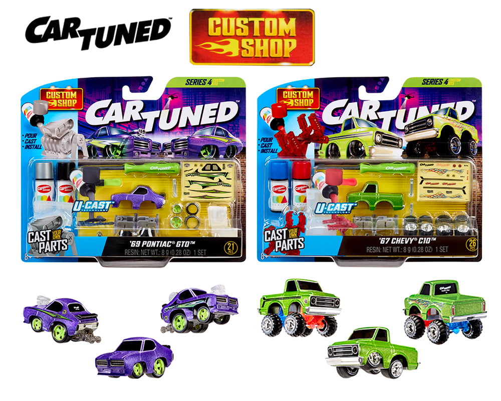 (Preorder) CarTuned 1:64 Custom Shop Castworks Series 4 Assortment – 1969 Pontiac GTO /1967 Chevrolet C10 Pickup
