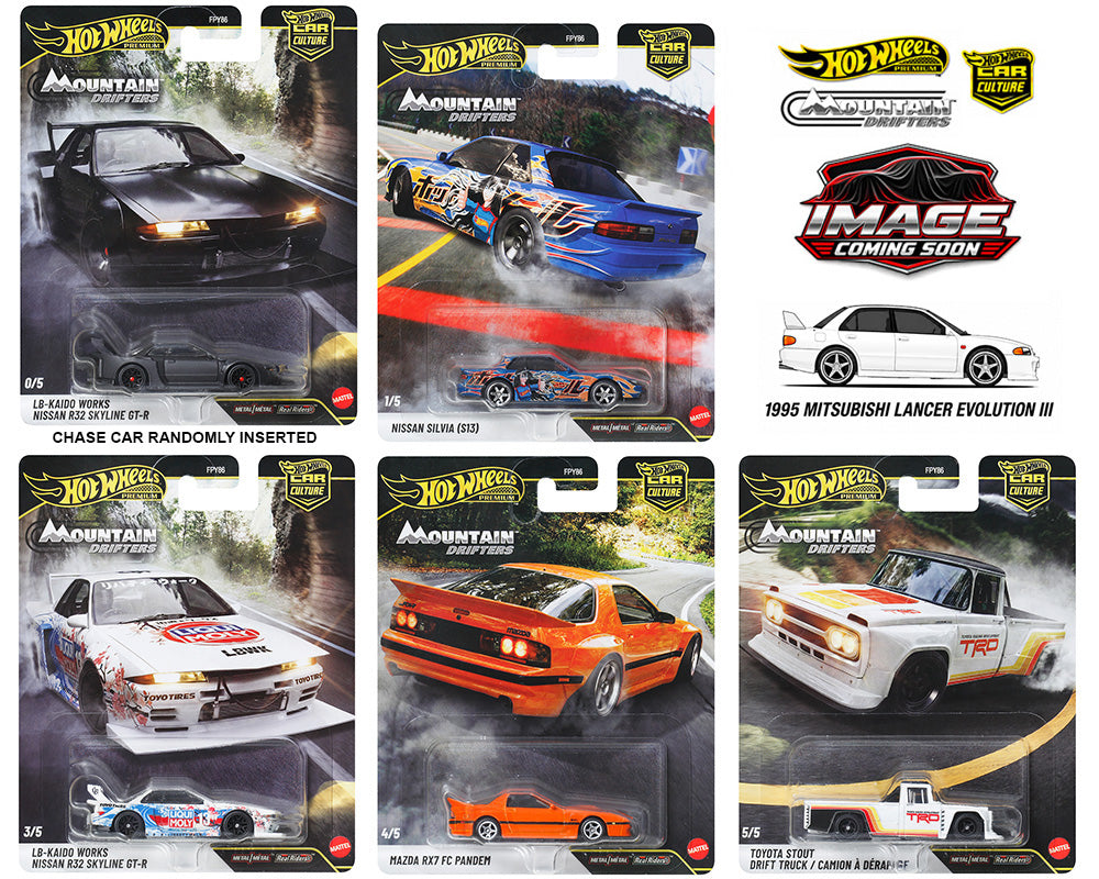 (Preorder) Hot Wheels 1:64 Car Culture 2027 A Release – Mountain Drifters *sealed case of 10*