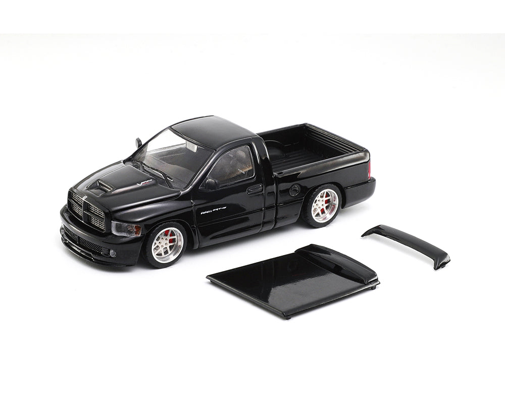 (Preorder) SHOOM64 1:64 2003 Dodge Ram SRT-10 Pickup – Black