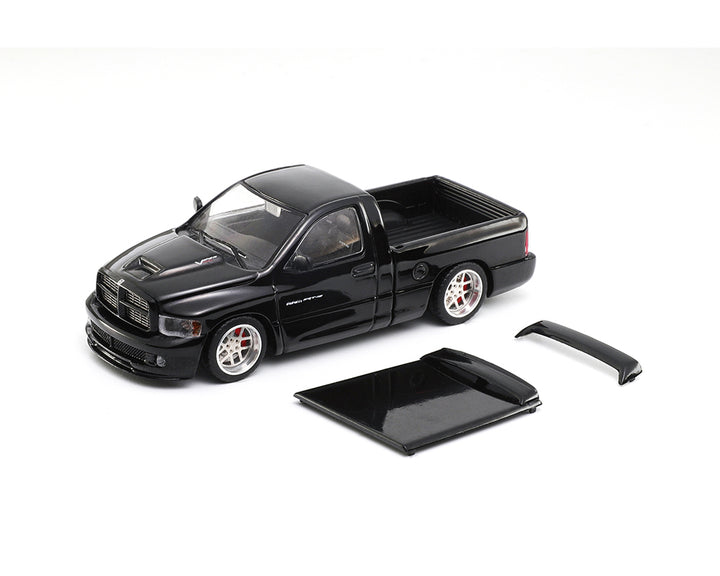(Preorder) SHOOM64 1:64 2003 Dodge Ram SRT-10 Pickup – Black