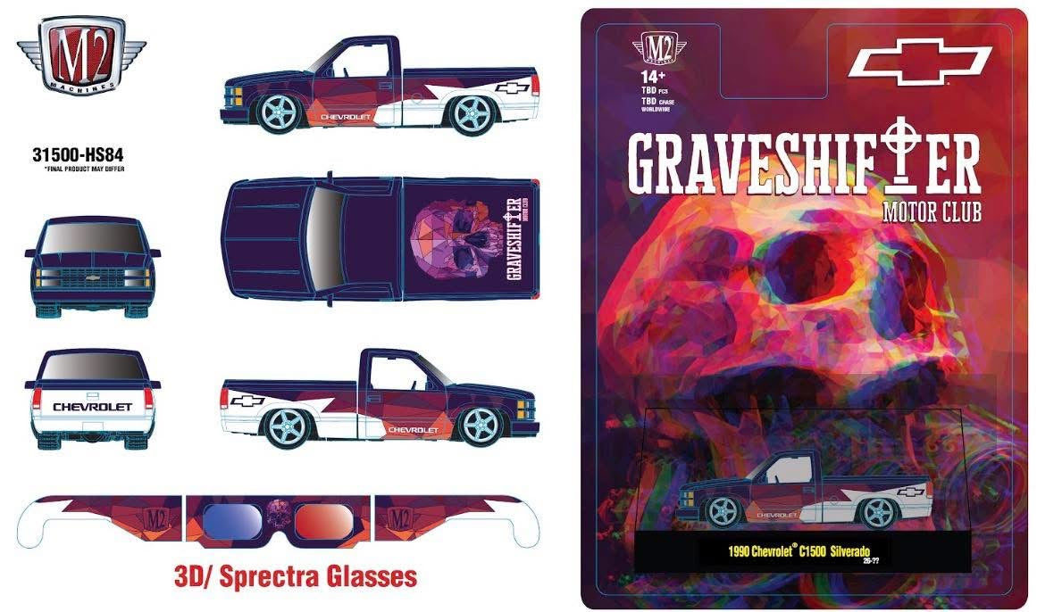 Preorder)M2 Machines 1990 Chevrolet C1500 Silverado “GraveShifter